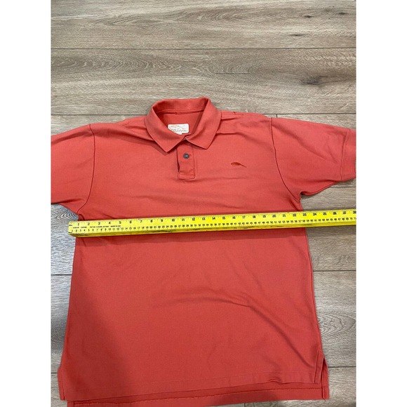 Bob Timberlake Polo Shirt Men's Large Orange Short Sleeve Golf - Picture 5 of 5